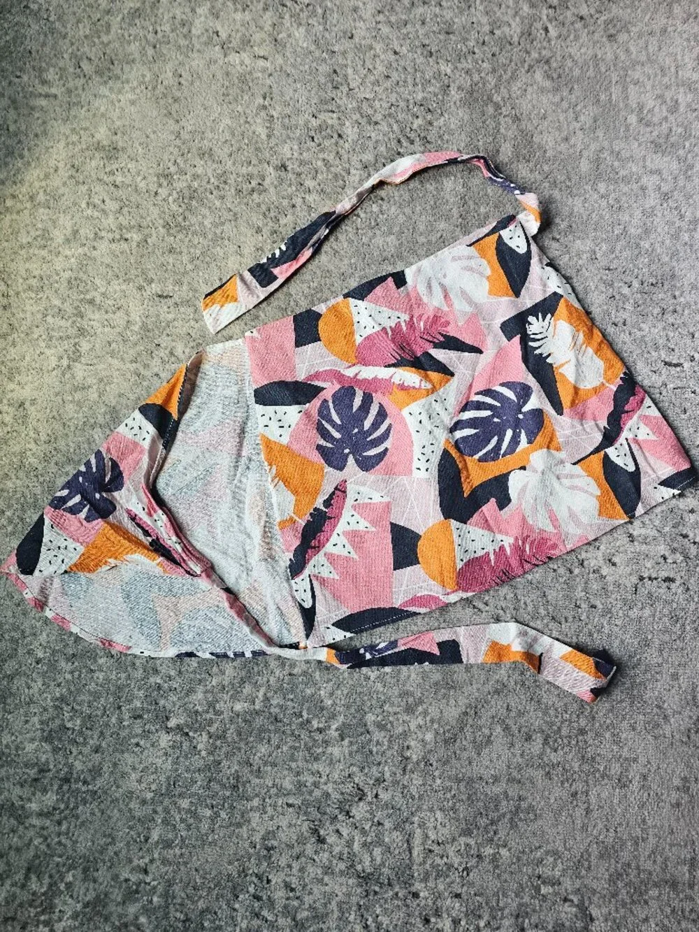 Sadie & Sage Tropical Linen Blend Skirt S